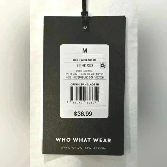 NWT Who What Wear Women’s Sleeveless Multi Teired Dress White Size M - Picture 6 of 6